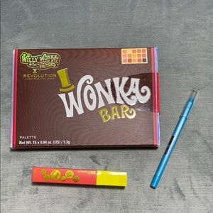 New Makeup Revolution Willy Wonka Chocolate Factory Eye Shadow Palette 15 shades